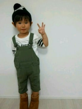 yua❤yu-shinさん（キッズ・90cm）の冬コーディネート