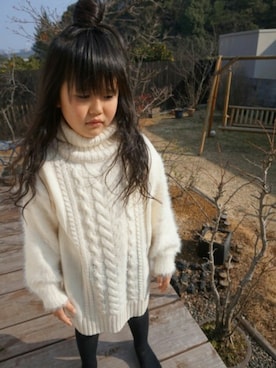 yua❤yu-shinさん(キッズ・120cm)の冬コーディネート