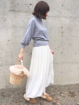 maiko さんの「N.Vogue(エヌヴォーグ)バルーン袖ニット」を使ったコーディネート