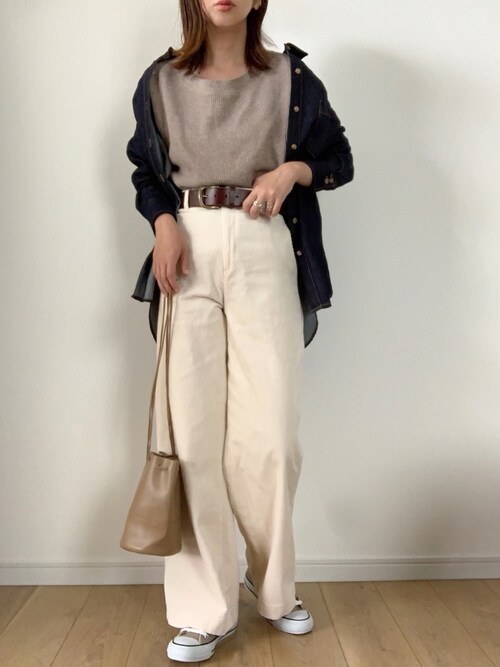 Maiko ユニクロのtシャツ カットソーを使ったコーディネート Wear