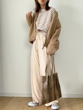 「着まわしコーデ」｜「アイテム（ジャケット/アウター）」を使った、maiko さん（レディース・158cm）の秋コーディネート