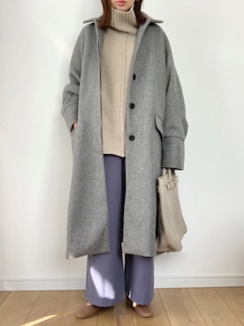 「DHOLIC（ディーホリック）のアイテム（その他アウター）」を使った、maiko さん（レディース・158cm）の冬コーディネート