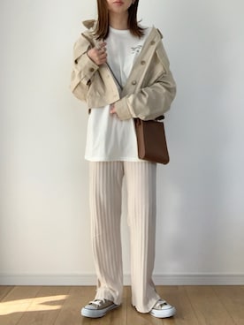「apres jour mignon（アプレジュールミニョン）のアイテム（ブルゾン）」を使った、maiko さん（レディース・158cm）の冬コーディネート