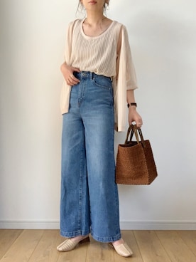 「URBAN RESEARCH Sonny Label（アーバンリサーチサニーレーベル）のアイテム（パンツ）」を使った、maiko さん（レディース・159cm）の春コーディネート