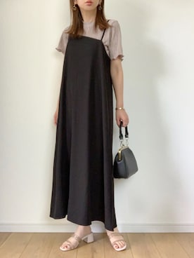 「ISOOK（アイスー）のアイテム（ワンピース/ドレス）」を使った、maiko さん（レディース・159cm）の春コーディネート