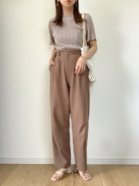 「DISCOAT（ディスコート）のアイテム（サンダル）」を使った、maiko さん（レディース・159cm）の春コーディネート