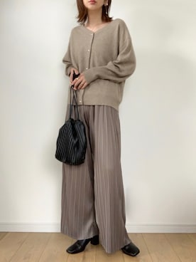「STUDIOUS（ステュディオス）のアイテム（ブーツ）」を使った、maiko さん（レディース・159cm）の秋コーディネート