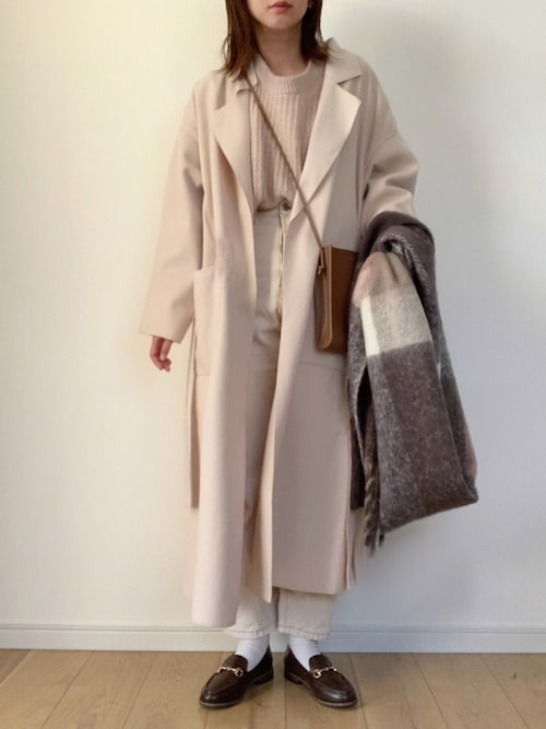 セール】上品さを格上げ。ベルト付テーラードチェスターコート