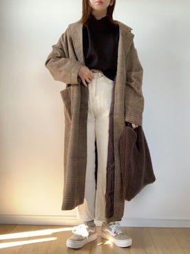 「apres jour（アプレジュール）のアイテム（パンツ）」を使った、maiko さん（レディース・159cm）の冬コーディネート