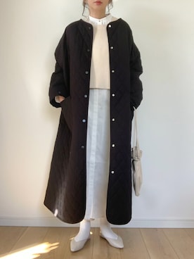 「Libra Cue（リブラ キュー）のアイテム（ジャケット/アウター）」を使った、maiko さん（レディース・159cm）の冬コーディネート