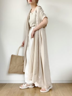 「Libra Cue（リブラ キュー）のアイテム（ワンピース/ドレス）」を使った、maiko さん（レディース・159cm）の春コーディネート