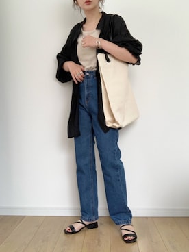 「LOWRYS FARM（ローリーズファーム）のボリュームバングル　946190（バングル/リストバンド）」を使った、maiko さん（レディース・159cm）の夏コーディネート