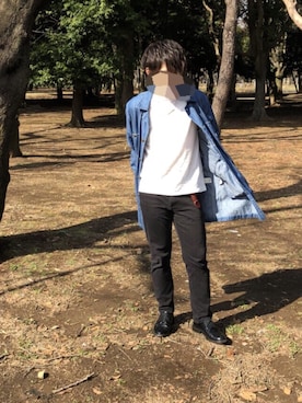 「Lee（リー）のアイテム（その他アウター）」を使った、Takaさん（メンズ・164cm）の春コーディネート
