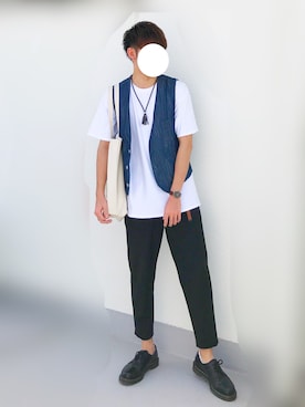 「アイテム（ピアス（片耳用））」を使った、ko-taさん（メンズ・175cm）の春コーディネート