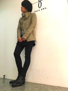 「NO ID.（ノーアイディ）のアイテム（ブルゾン）」を使った、NO ID.KICHIJOJIさん（メンズ・169cm）の冬コーディネート