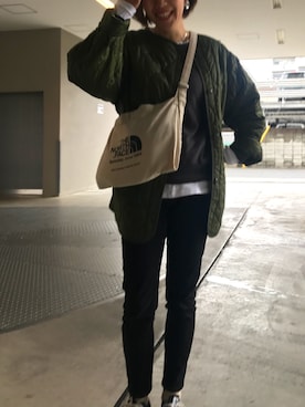 「TODAYFUL（トゥデイフル）のTODAYFUL(トゥディフル) ''Silver925 Snakechain Necklace''／スネークチェーンネックレス/11820986（ネックレス）」を使った、UDさん（レディース・164cm）の冬コーディネート