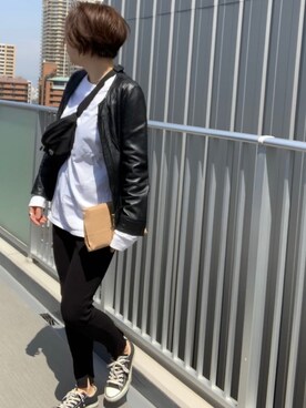 「CONVERSE（コンバース）のconverse（コンバース） ALL STAR OX（オールスターOX）（スニーカー）」を使った、UDさん（レディース・164cm）の春コーディネート