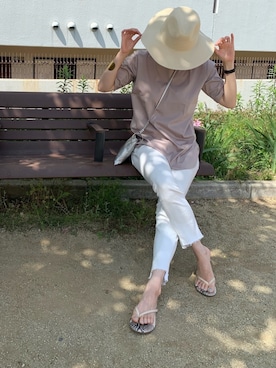 「UNTITLED（アンタイトル）のアイテム（帽子）」を使った、UDさん（レディース・164cm）の春コーディネート