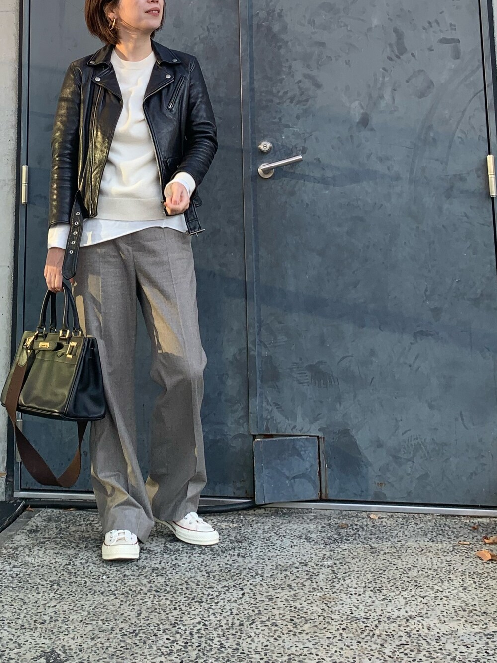 美品 EVERYDAY I LIKE.FLAREパンツ(フラノ) 36 ドゥーズィエムクラス