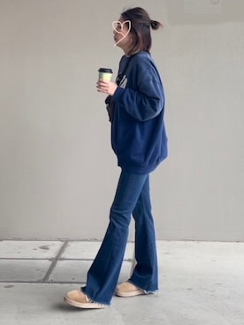 「大人シンプル」｜「アイテム（スリッポン）」を使った、UDさん（レディース・164cm）の春コーディネート