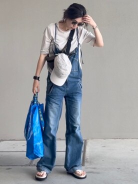 「Deuxieme Classe（ドゥーズィエムクラス）のアイテム（ボディバッグ/ウエストポーチ）」を使った、UDさん（レディース・164cm）の春コーディネート