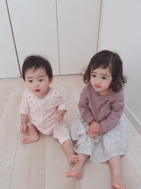 「babygap」｜「アイテム（ワンピース/ドレス）」を使った、FUKUさん（キッズ・90cm）の秋コーディネート