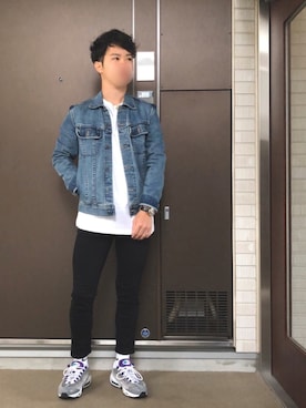 「やっぱりストリートが好き」｜「アイテム（デニムジャケット）」を使った、Dすけさん（メンズ・168cm）の秋コーディネート