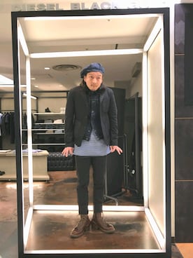 「WHITE'S BOOTS（ホワイツブーツ）のアイテム」を使った、Froggken69さん（メンズ・183cm）の冬コーディネート
