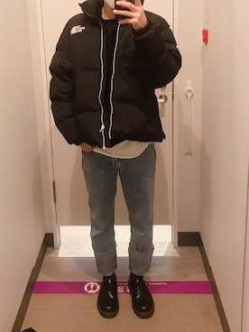 「Dr. Martens（ドクターマーチン）のDr.Martens / ドクターマーチン 1461 3EYE GIBSON SHOE 3ホール ギブソン シューズ ブーツ（ブーツ）」を使った、たいっさんさん（メンズ・170cm）の秋コーディネート