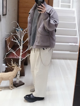 「Alexander McQueen（アレキサンダーマックイーン）のアイテム（ブーツ）」を使った、たいっさんさん（メンズ・170cm）の春コーディネート