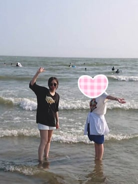 「HYDE（ハイド）のアイテム」を使った、めくさん（レディース・164cm）の夏コーディネート