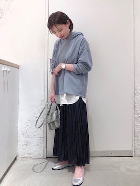 「レプシィム(LEPSIM)」｜「アイテム（パーカー）」を使った、taruさん（レディース・155cm）の春コーディネート