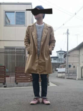 「春コート」｜ぽちろっくさん（メンズ・168cm）の春コーディネート