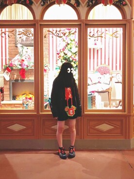 「ストリート服が好き」｜「アイテム（その他アウター）」を使った、D子さん（レディース・154cm）の秋コーディネート