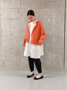 「PUAL CE CIN（ピュアルセシン）のアイテム（チュニック）」を使った、remiさん（レディース・168cm）の冬コーディネート