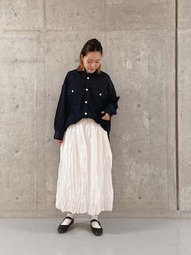「SVEC（シュベック）のアイテム（バレエシューズ）」を使った、remiさん（レディース・168cm）の春コーディネート