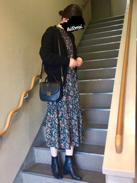 「URBAN RESEARCH（アーバンリサーチ）の【WEB限定】ラウンドスクエアショルダー（ショルダーバッグ）」を使った、hitomi.さん（レディース・165cm）の秋コーディネート