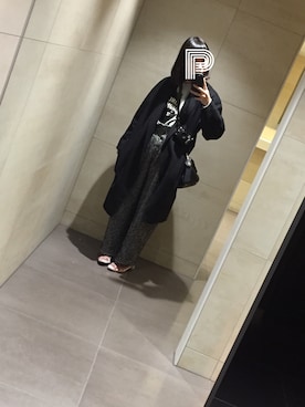 「Casselini（キャセリーニ）のアイテム（その他シューズ）」を使った、おにあたまさん（レディース・161cm）の冬コーディネート