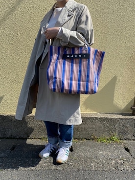 「customellow（カスタムメロウ）のアイテム」を使った、uyuumiさん（レディース・166cm）の春コーディネート
