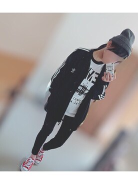 「バンT」｜「アイテム（ジャケット/アウター）」を使った、fさん（レディース・152cm）の春コーディネート