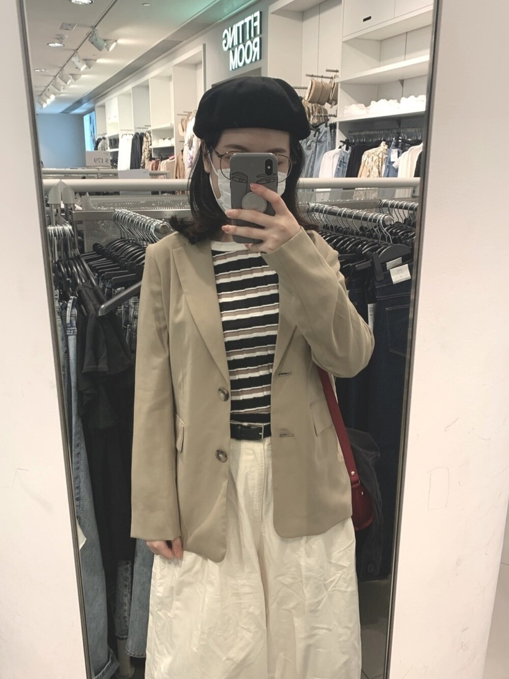 「smart casual」｜「GLOBAL WORKのアイテム（その他トップス、その他）」を使った、Yau さん（レディース・160cm）の春コーディネートの1枚目の写真