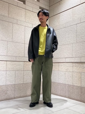 「UNITED ARROWS（ユナイテッドアローズ）のアイテム（ブルゾン）」を使った、萩原　凌平さん（メンズ・170cm）の冬コーディネート