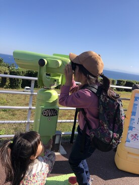 「アイテム（マウンテンパーカー、イエロー系）」を使った、machayodogさん（キッズ・122cm）の冬コーディネート