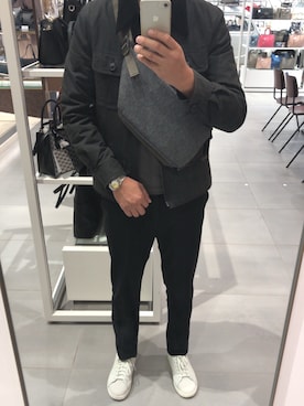 「noon（ヌーン）のアイテム」を使った、よっしーさん名古屋さん（メンズ・176cm）の秋コーディネート