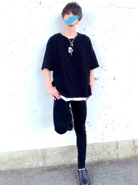 「アイテム（ピアス（片耳用））」を使った、かずきさん（メンズ・184cm・10代）の夏コーディネート