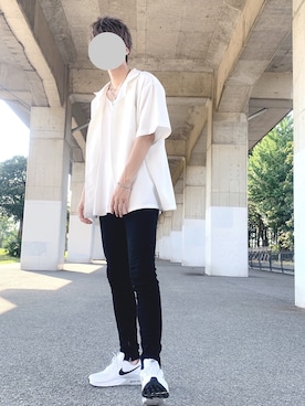 「ADRER（アドラー）の【ADRER】サイドジップレイヤードタンク（タンクトップ）」を使った、かずきさん（メンズ・184cm）の秋コーディネート