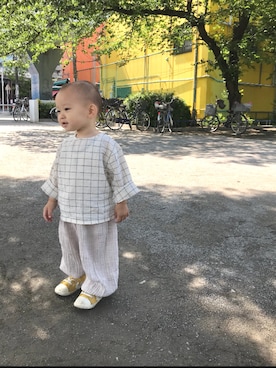 「1歳6ヶ月」｜「アイテム（その他）」を使った、kaguuuさん（キッズ・80cm）の夏コーディネート