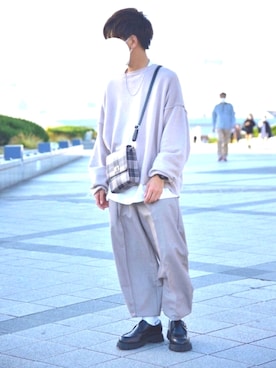 「アイテム（イヤーカフ）」を使った、🐾໊🅣🐾໊さん（メンズ・174cm・10代）の春コーディネート
