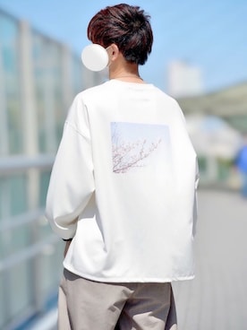 「うしろ姿」｜🐾໊🅣🐾໊さん（メンズ・174cm）の春コーディネート