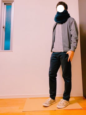 「MONKEY TIME（モンキータイム）のアイテム（ブルゾン）」を使った、yosukeさん（メンズ・174cm）の冬コーディネート